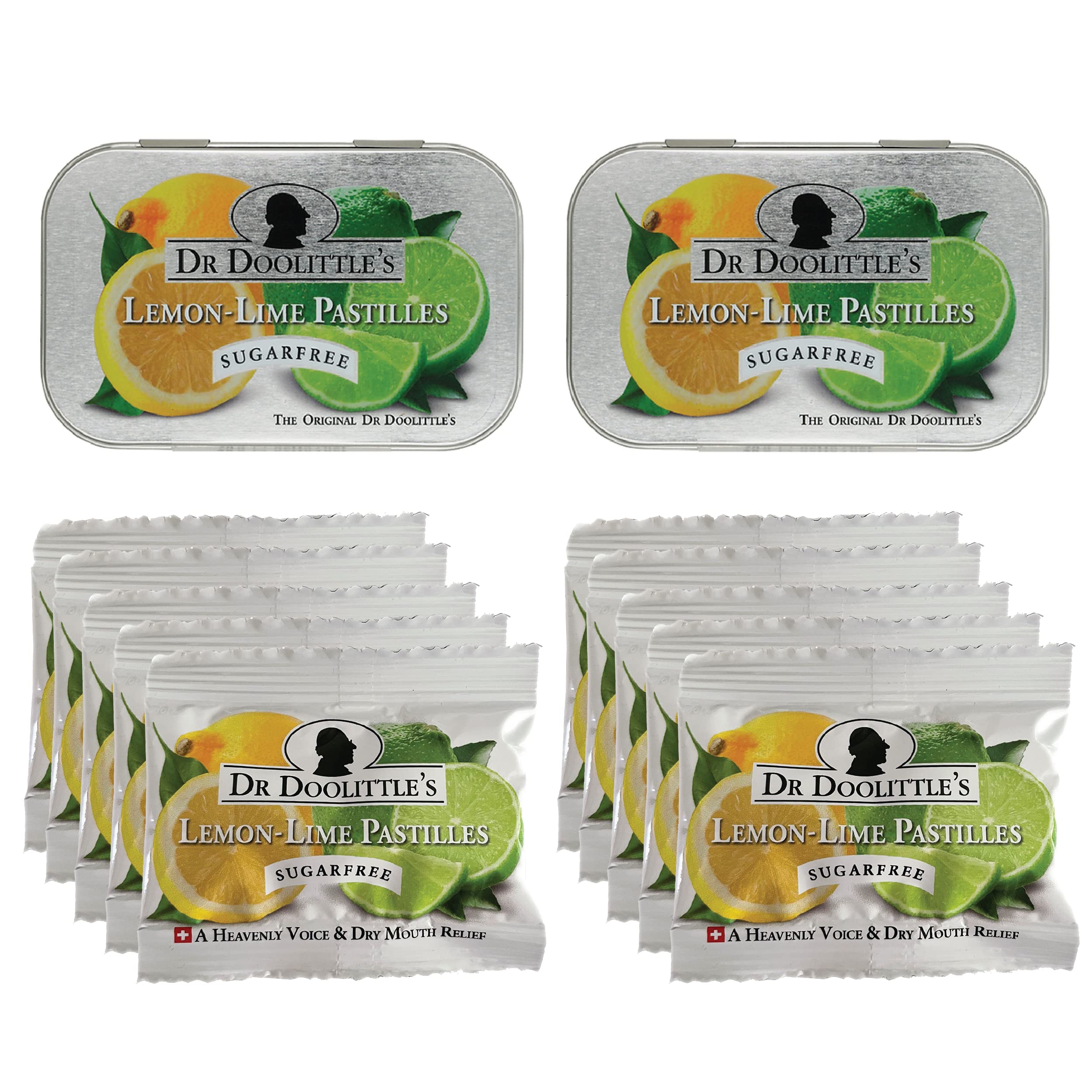 Hero image of Dr Doolittle's Sugar Free Soft Fruit Pastilles in Lemon Lime flavor