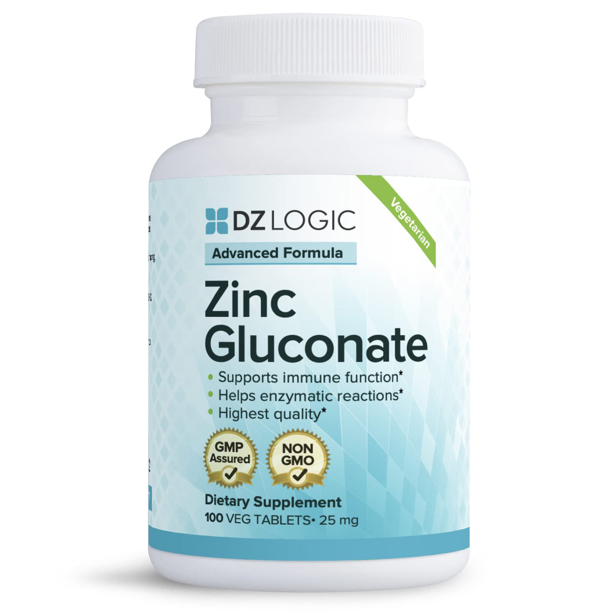 Dr. Dzugan Advanced Zinc Gluconate Formula bottle label