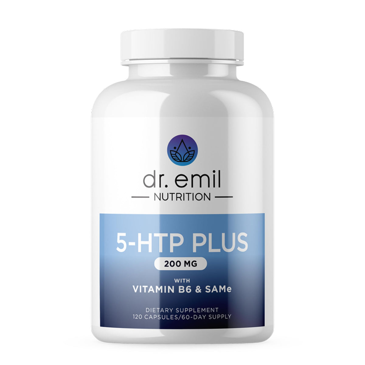 Dr. Emil Nutrition 5-HTP Plus 200 mg SAM-e bottle front view