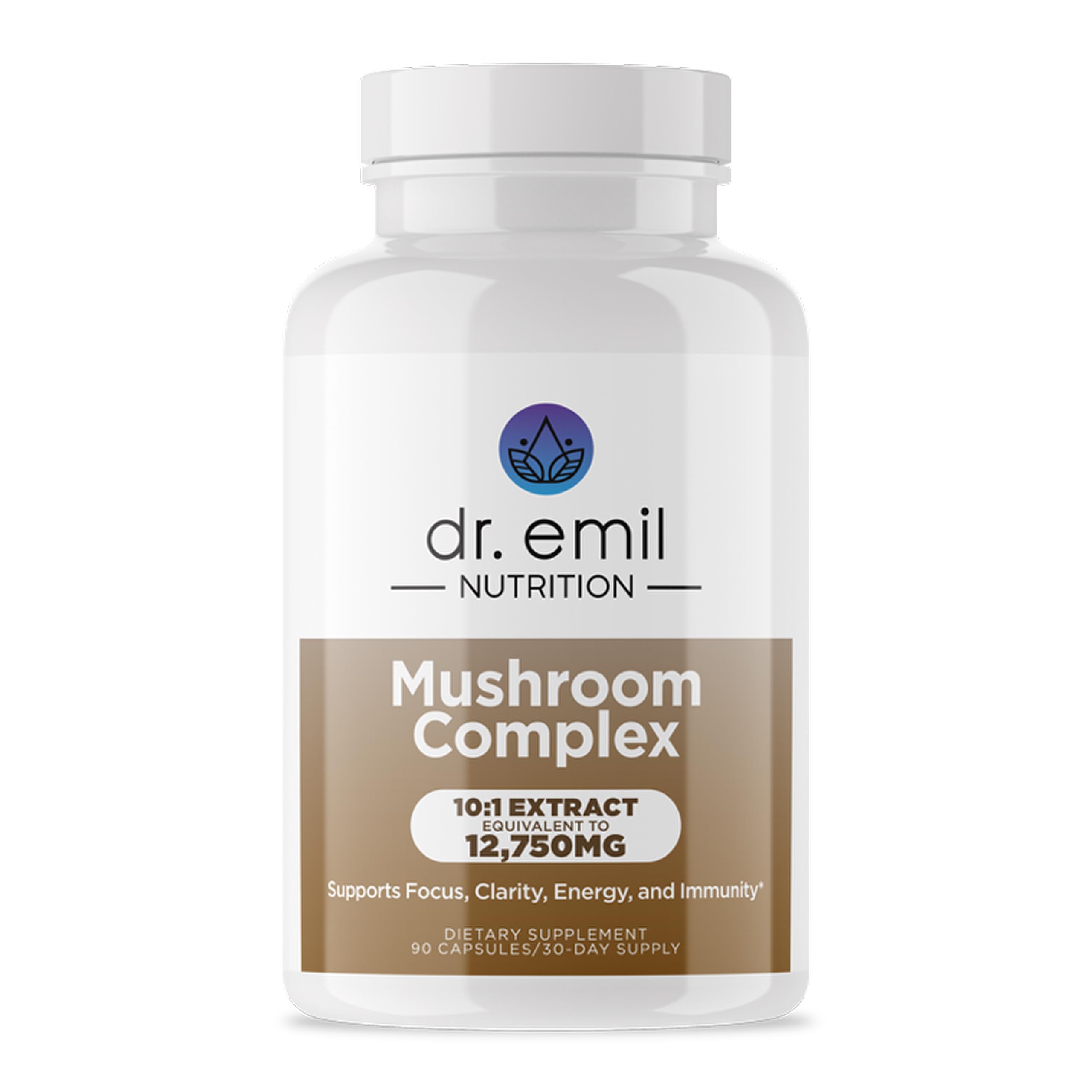 Dr. Emil Nutrition 10 mushroom supplement bottle