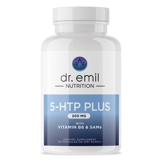 Dr. Emil Nutrition 200 mg 5-HTP Plus with SAM-e bottle – front view
