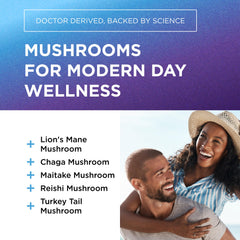Chaga mushroom extract capsule in the blend