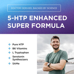 Calm and relaxed mood concept with 5-HTP Plus