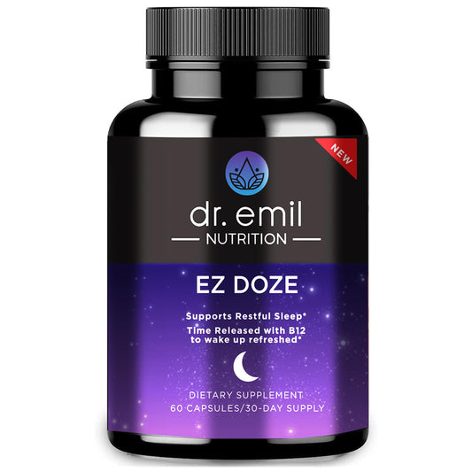 EZ Doze sleep aid bottle and packaging