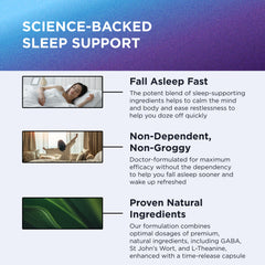 Doctor-formulated sleep aid concept image