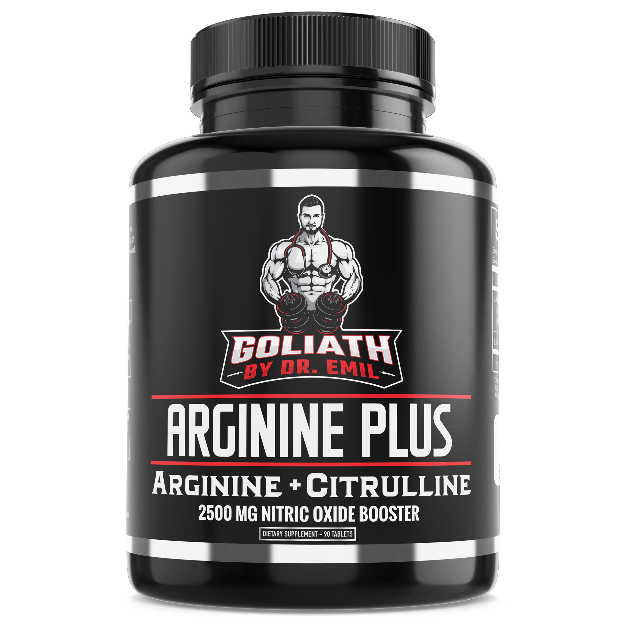 Dr. Emil's ARGININE Plus bottle - front view