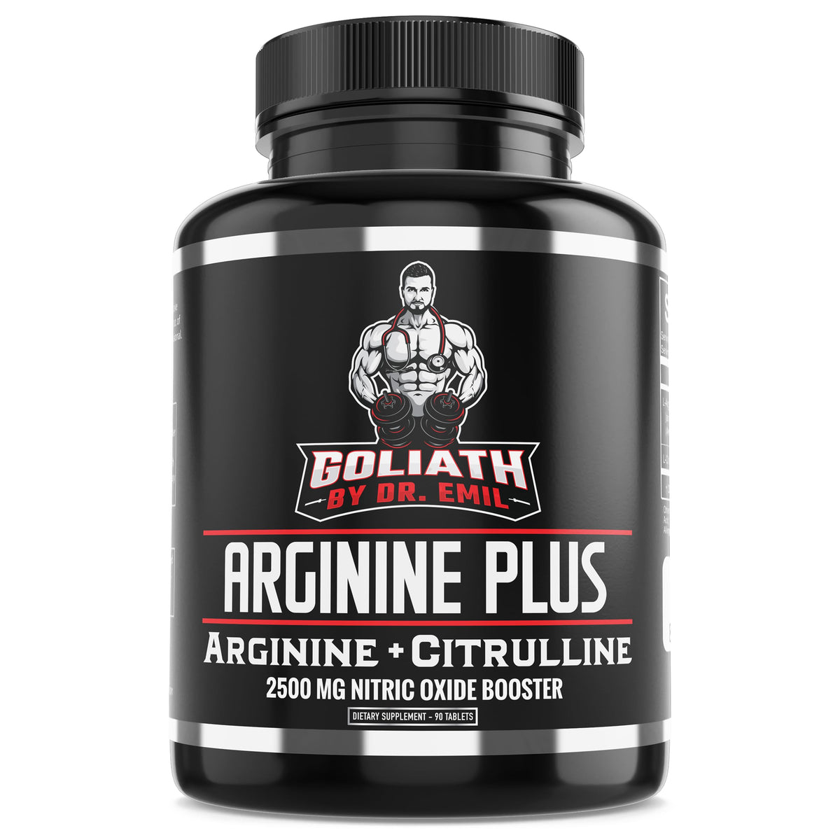 Dr. Emil's ARGININE Plus bottle - front view