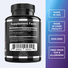 Dr. Emil's ARGININE Plus tablet bottle - close-up