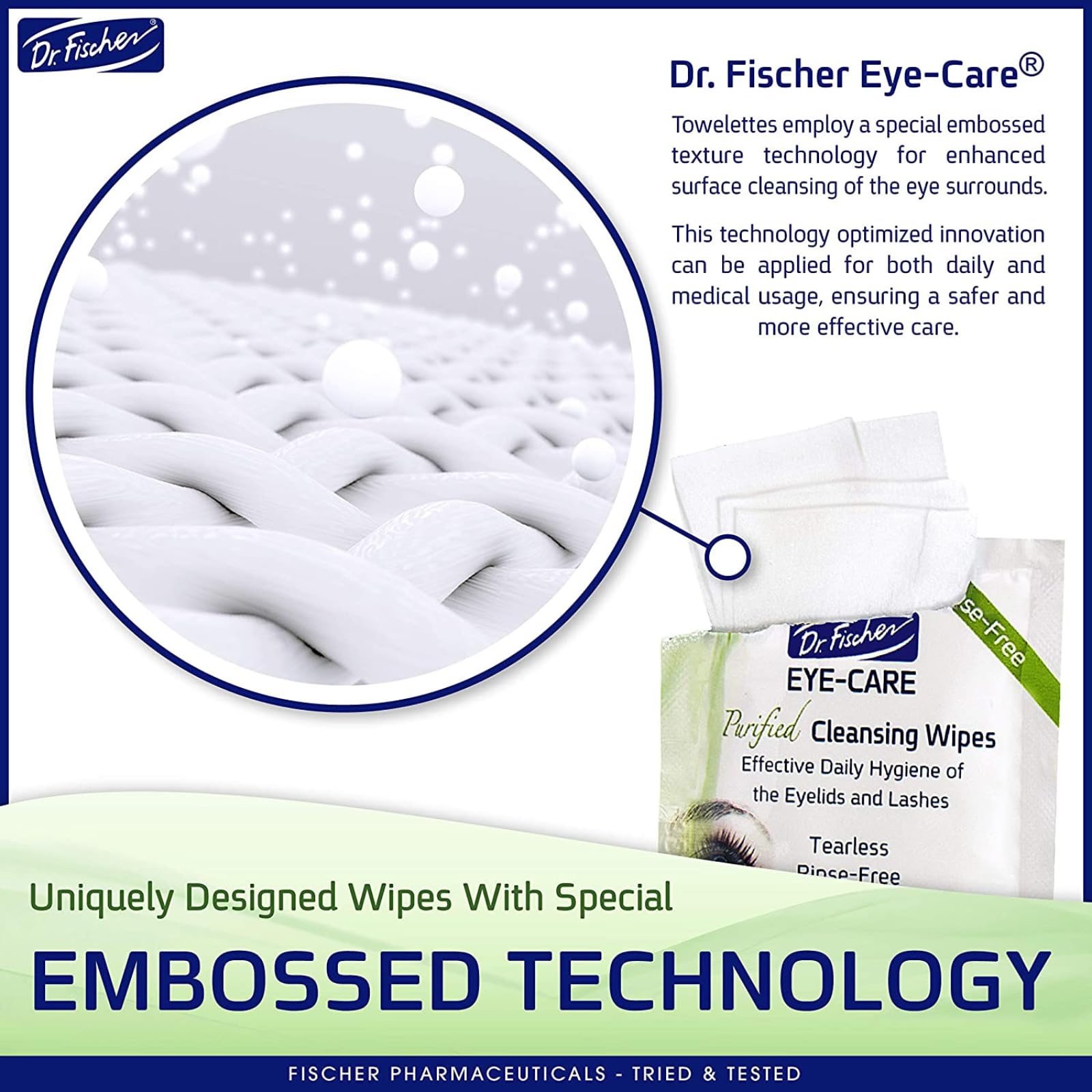 Box opened showing individual sterile wipes
