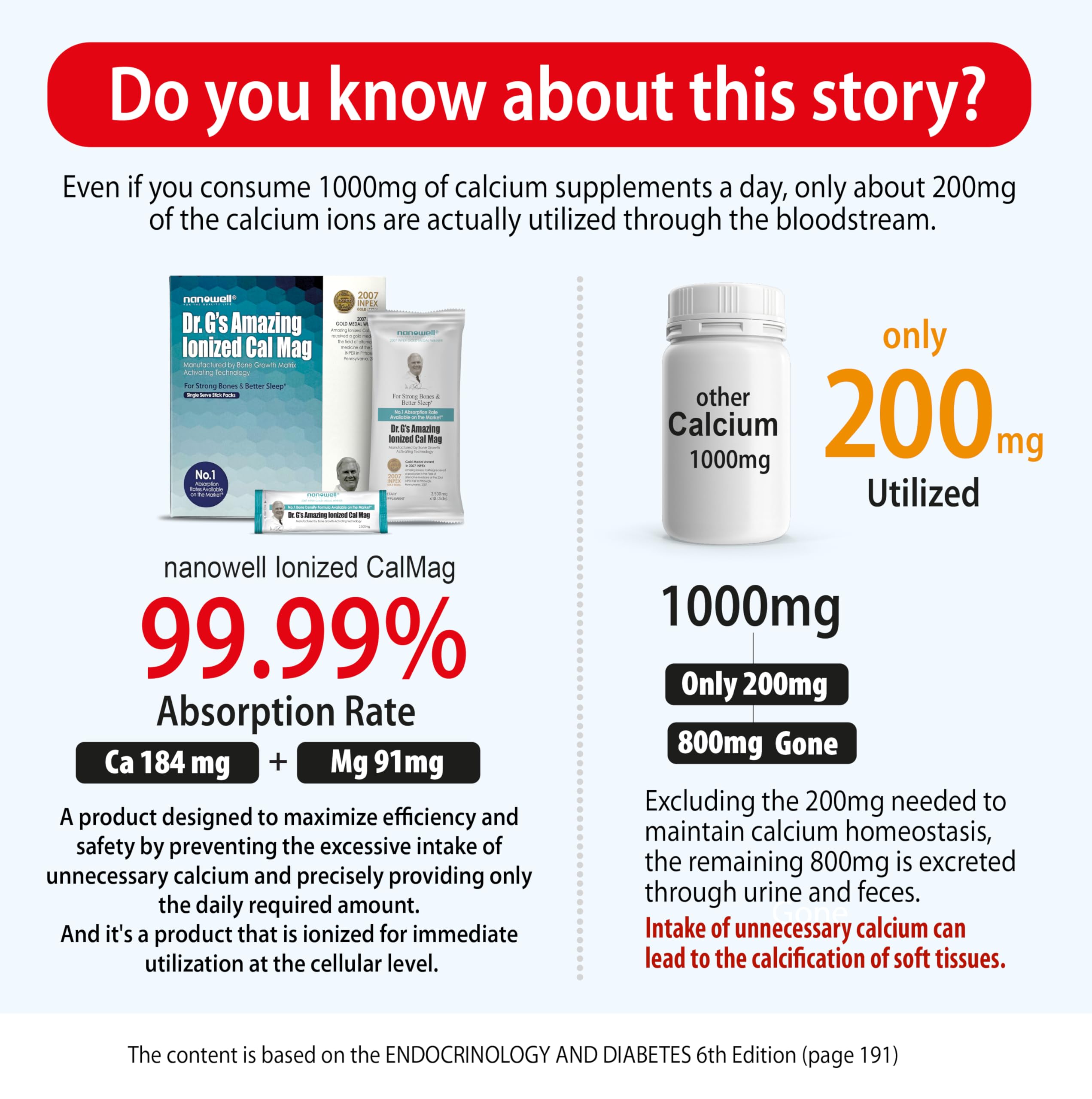 Powder stick being mixed into water