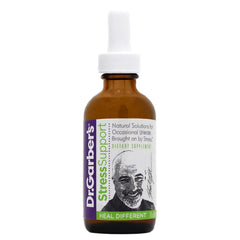 Hero image showing Dr. Garber's Stress Support Drops 60ml bottle