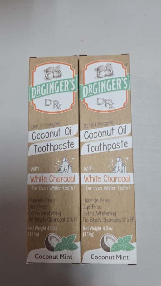 Close-up of natural ingredients in Dr. Ginger's toothpaste