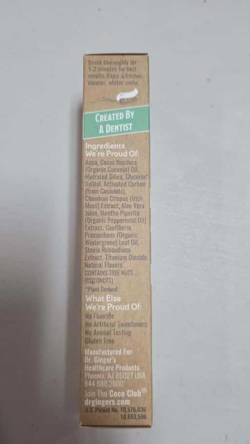 Dentist-formulated toothpaste by Dr. Ginger DDS