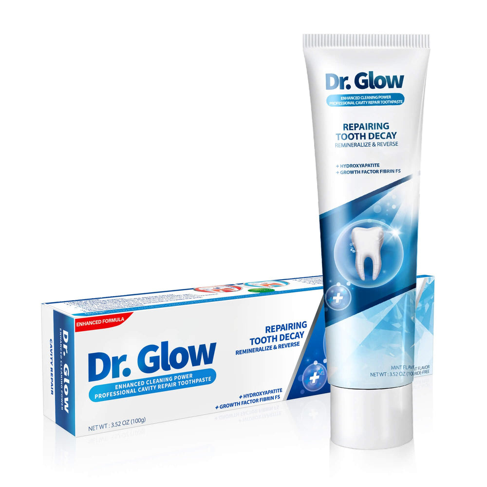 Dr. Glow Cavity Repair Toothpaste tube front view