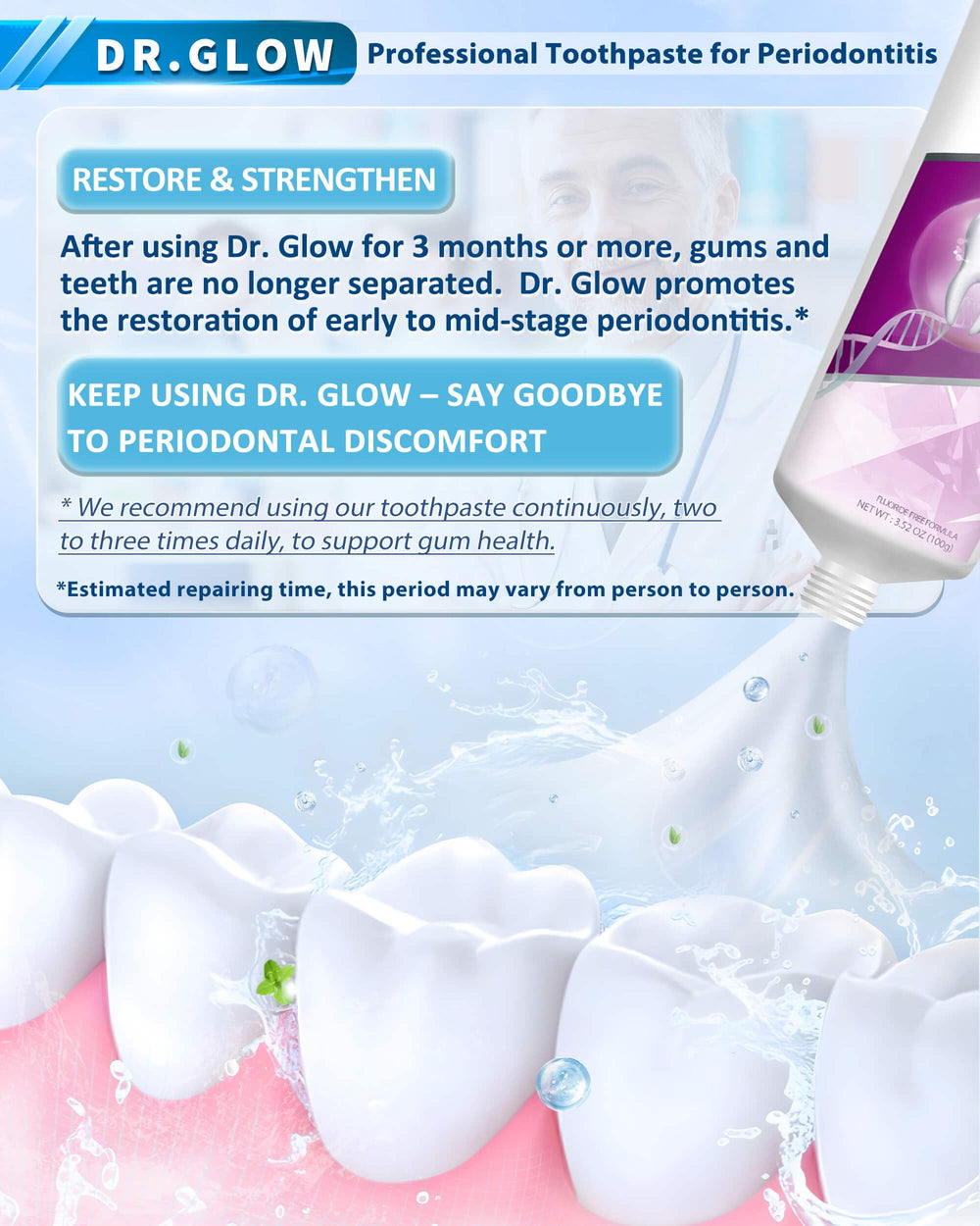 Concept image for gingivitis and periodontal treatment