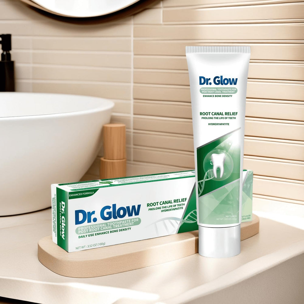 Professional dental care at home with Dr. Glow toothpaste