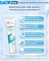 Close-up of hydroxyapatite toothpaste texture