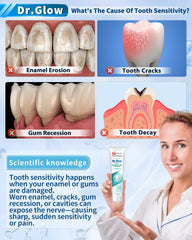 Fluoride-free label and mint flavor visuals