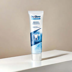 Usage instructions for Dr. Glow toothpaste