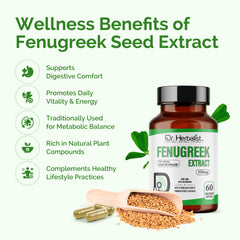 Front view of Dr. Herbalist Fenugreek product box