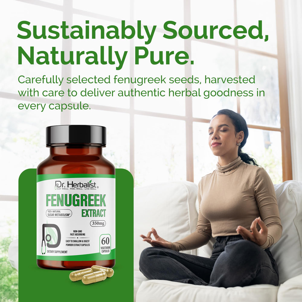 Daily use lifestyle image with fenugreek capsules