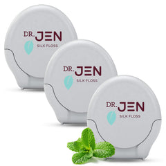 Dr. Jen Natural Silk Floss Mint – pack of 3, 99 ft each