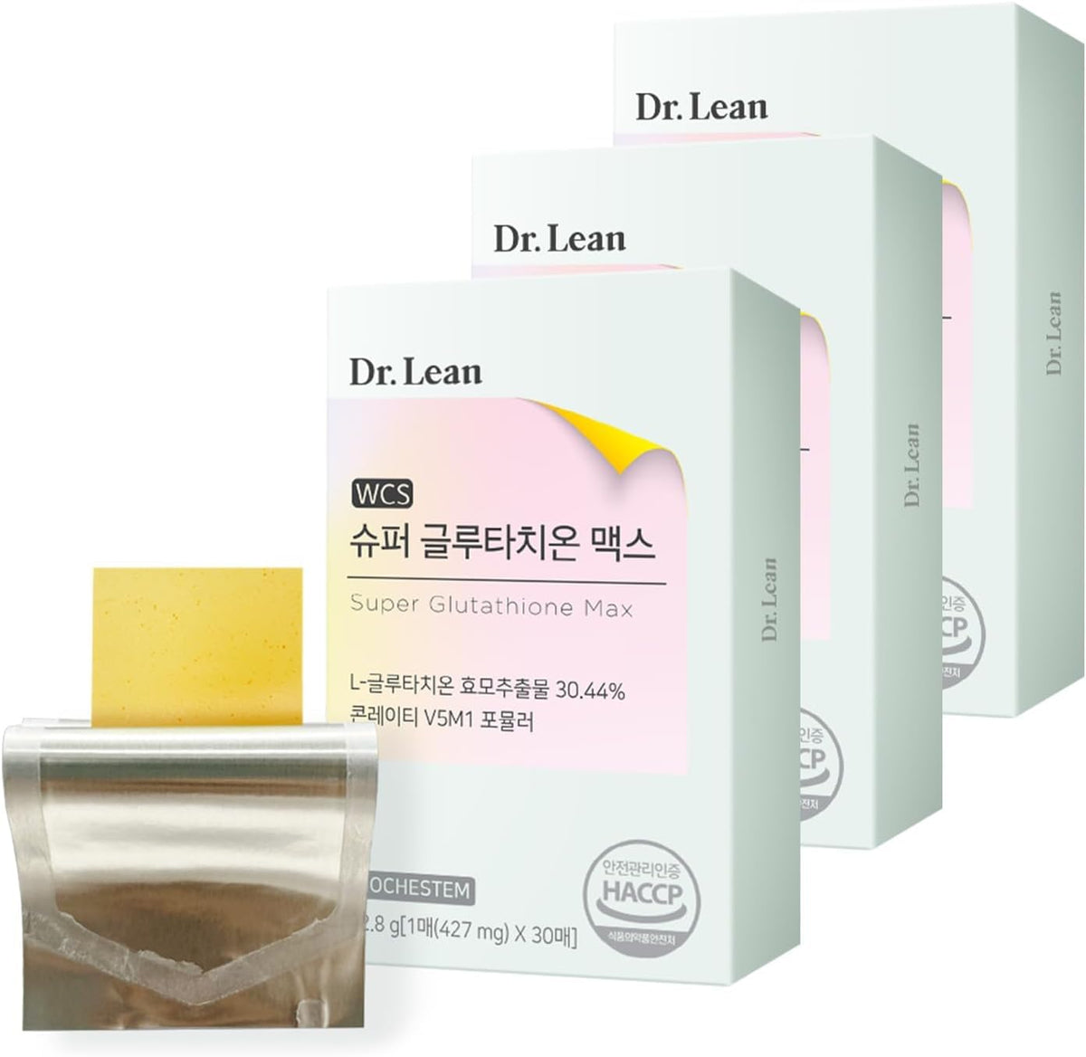 Front view of Dr. Lean Super Glutathione Max package