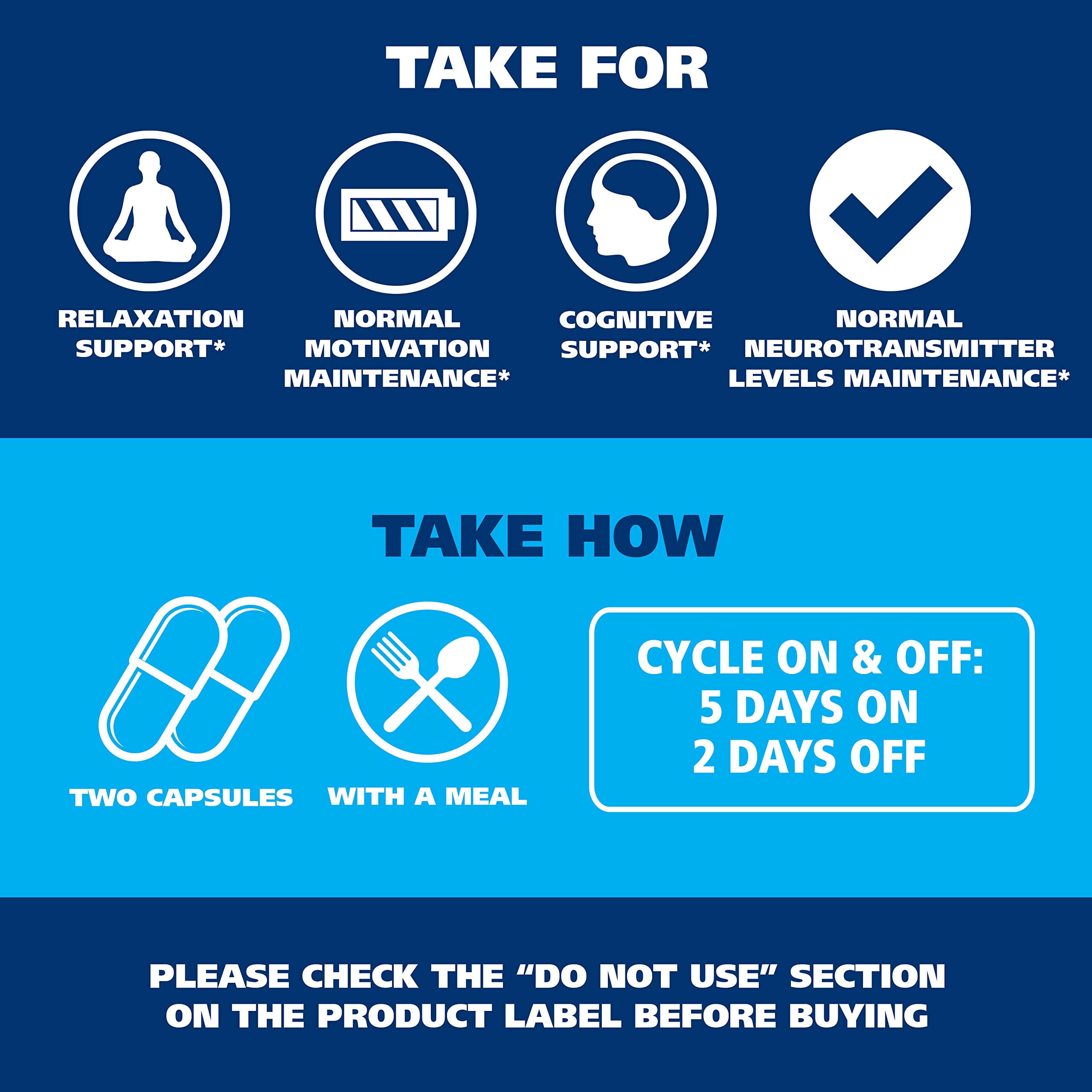 Dr Maxwell's 4-in-1 dopamine and serotonin supplement label