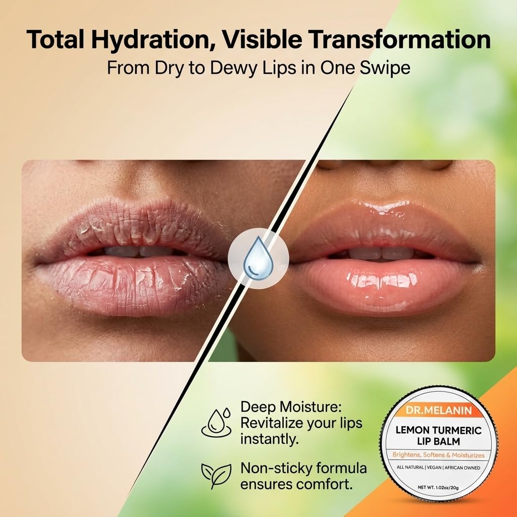 Creamy texture of Dr. Melanin balm absorbs quickly without greasiness