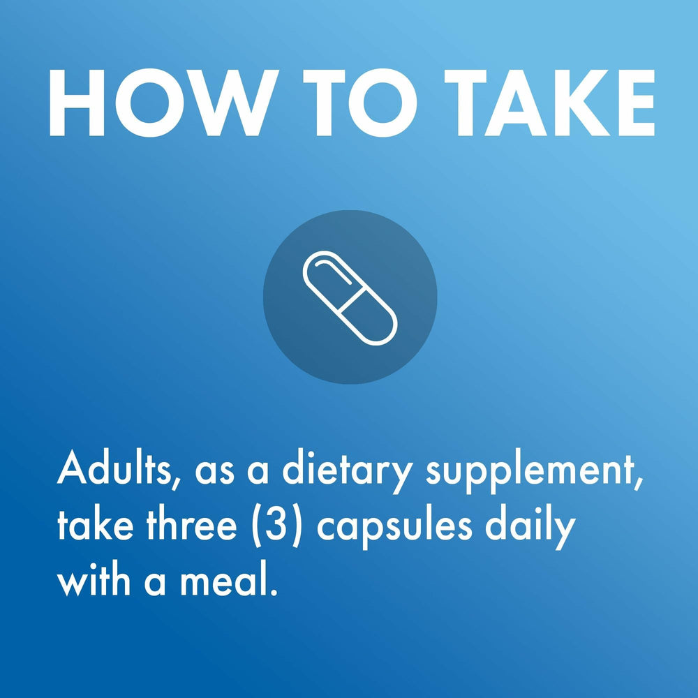 90-cap bottle with capsules surrounding