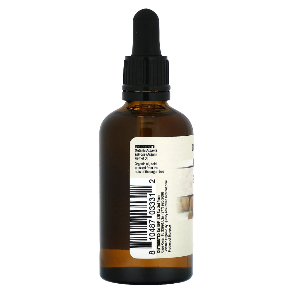 Dr. Mercola Argan Oil texture closeup highlights rich, cold-pressed oil ideal for moisturization and massage.