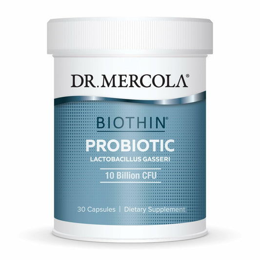 Bottle of Dr. Mercola Biothin Probiotic
