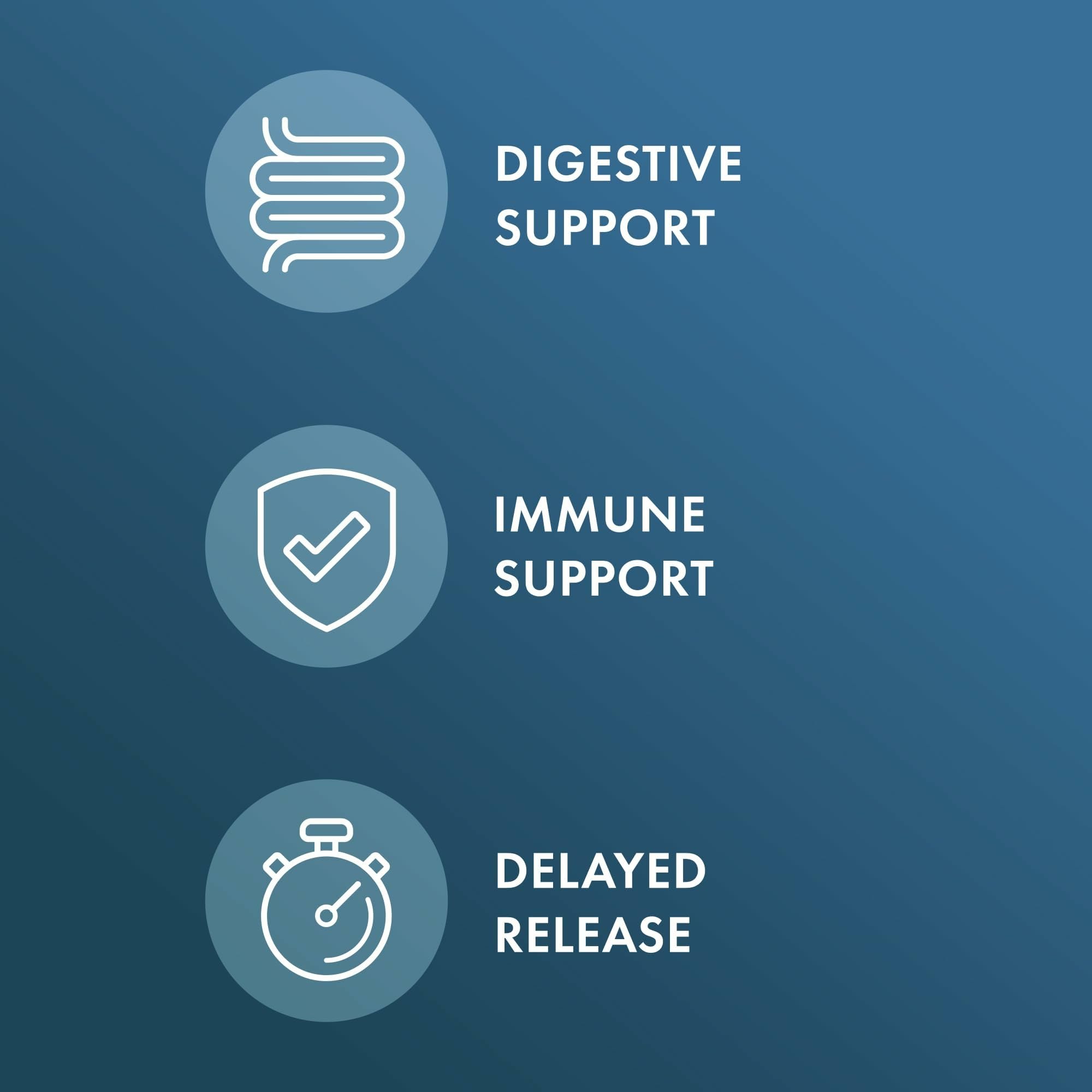 Delayed-release probiotic capsules