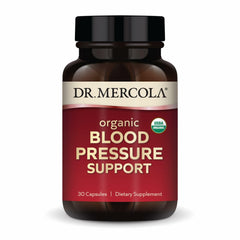 Dr. Mercola Organic Blood Pressure Support bottle with label