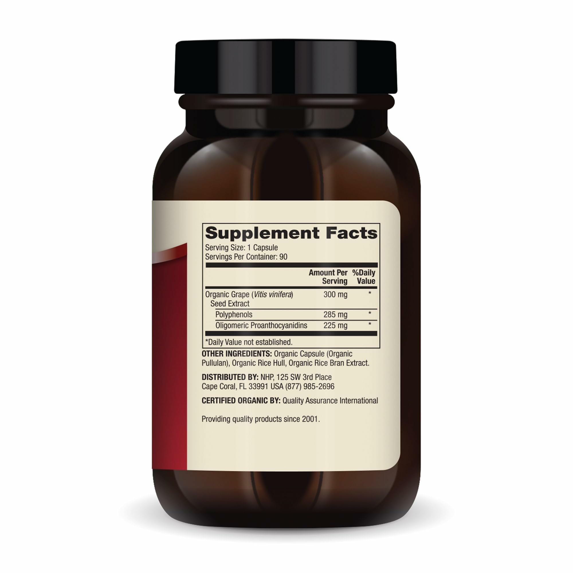 Grape seed extract close-up highlighting polyphenols