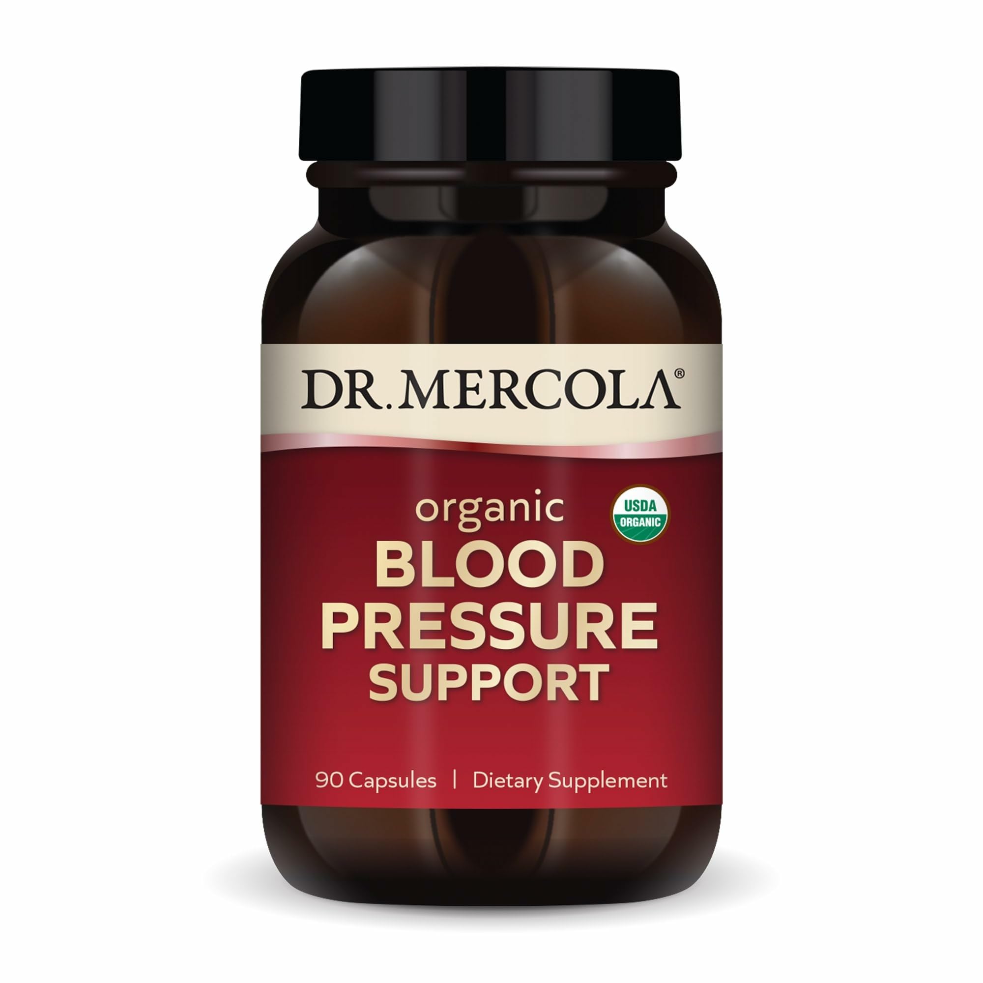 Hero image of Dr. Mercola Organic Blood Pressure Support bottle
