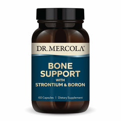 Dr. Mercola Bone Support bottle label with Strontium and Boron