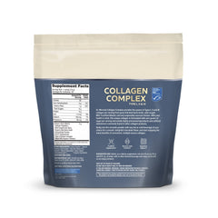 Close-up of chocolate collagen powder in a cup showing texture