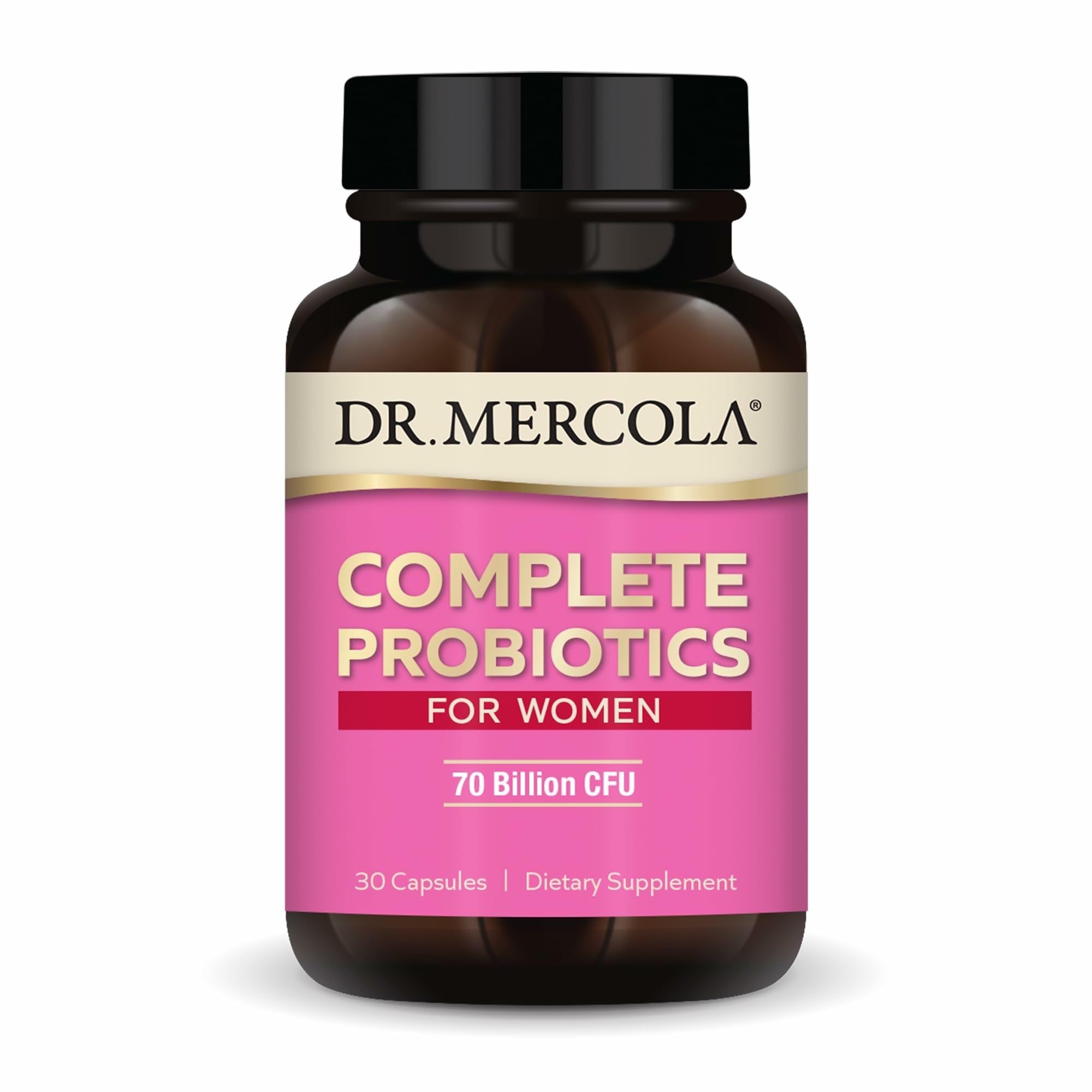 Main bottle of Dr. Mercola Complete Probiotics for Women