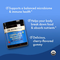 USDA Organic-certified Dr. Mercola Probiotics Gummies