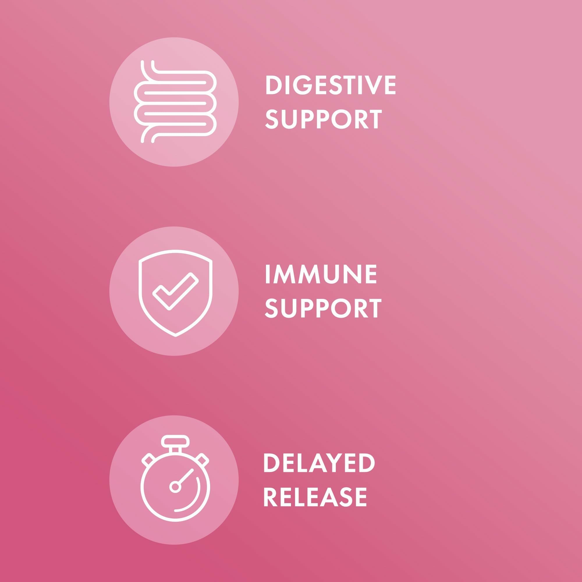 Gut health concept with microbiome illustration