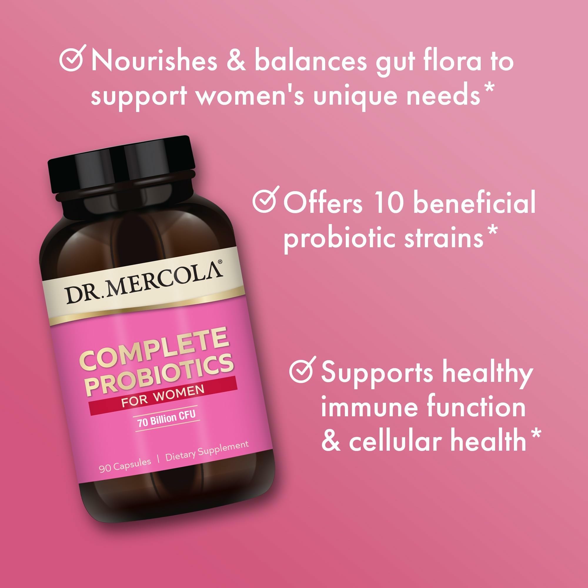 Daily routine scene featuring Dr. Mercola probiotics for gut and immune support
