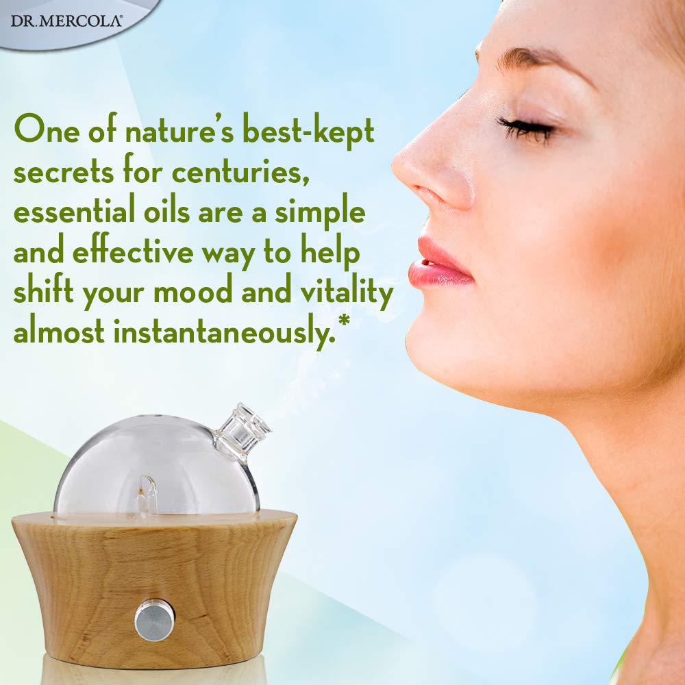 Dr. Mercola internal spray nozzle optimizes oil diffusion for even aroma.