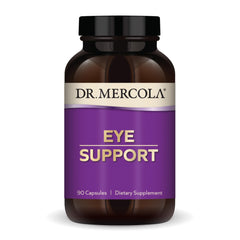 Dr. Mercola Eye Support bottle front showing eye health formula