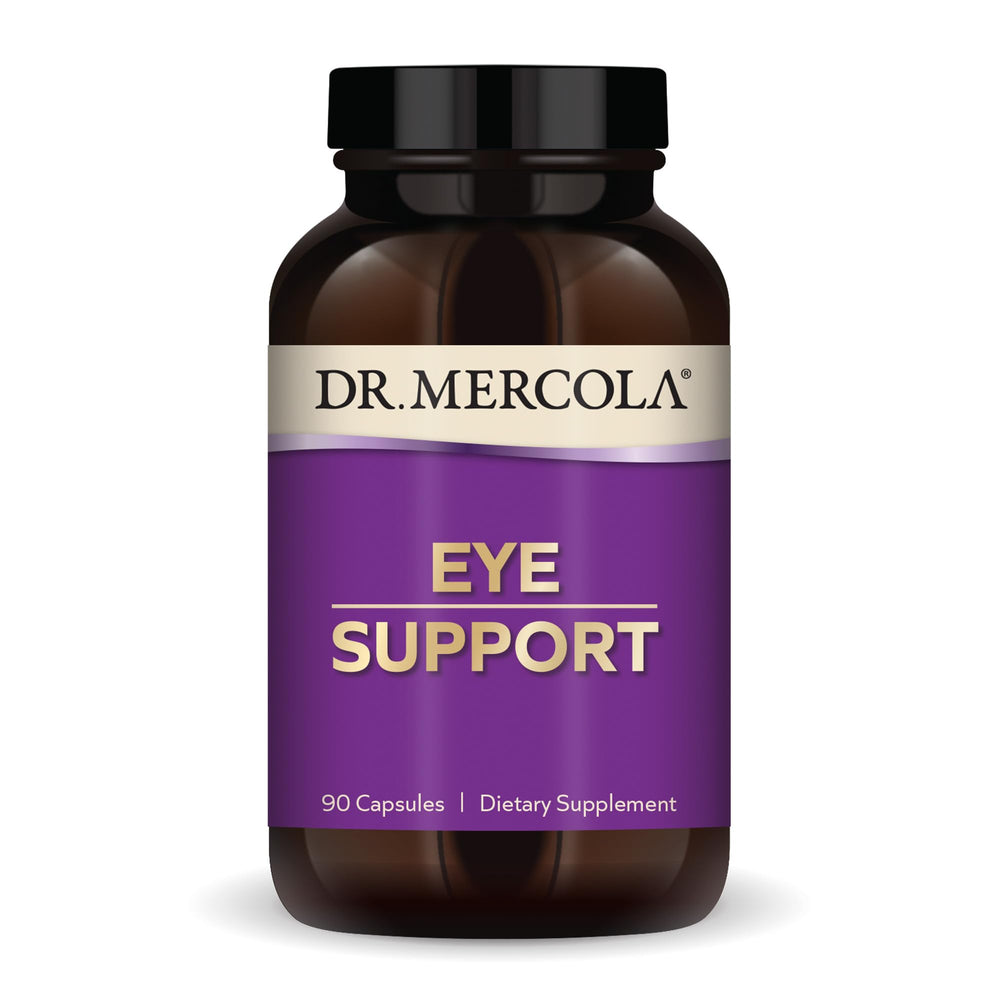 Dr Mercola Eye Support bottle with capsules