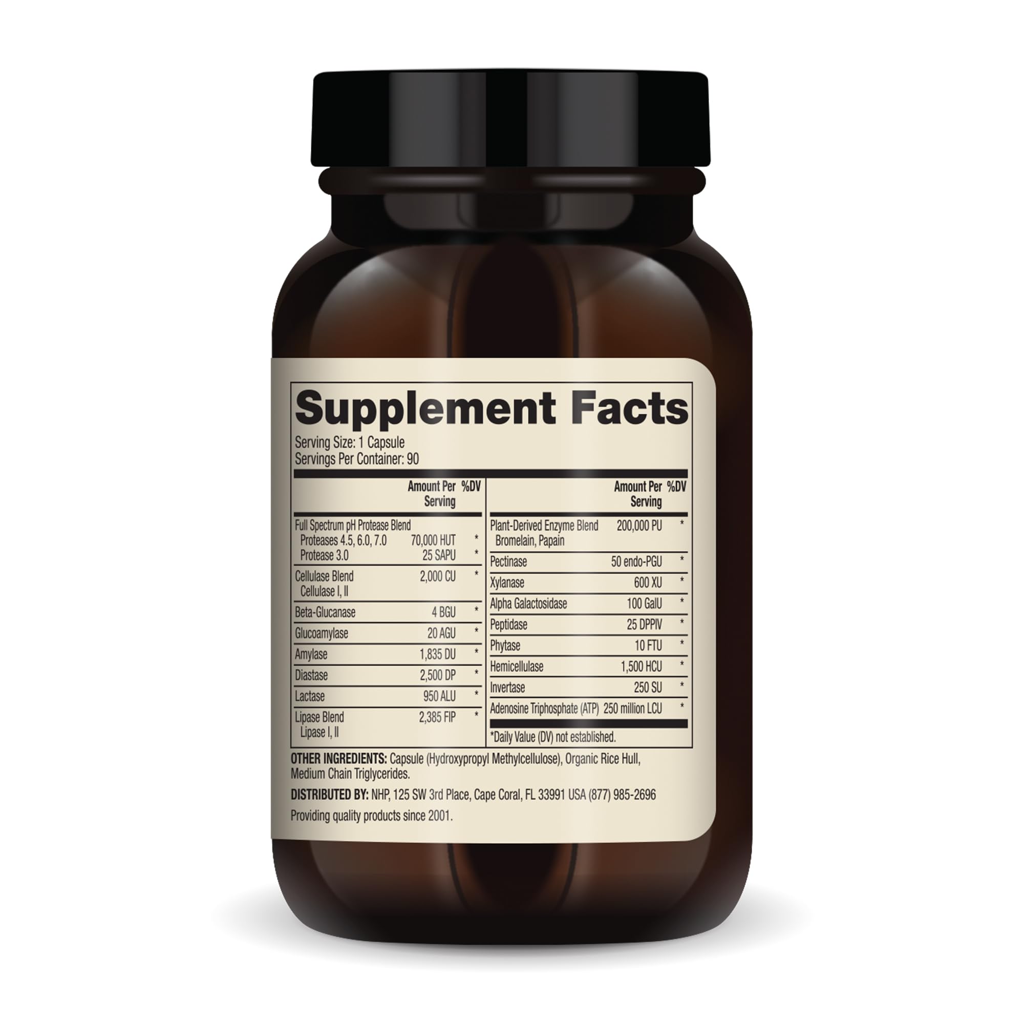 Illustration of 22 plant-based digestive enzymes