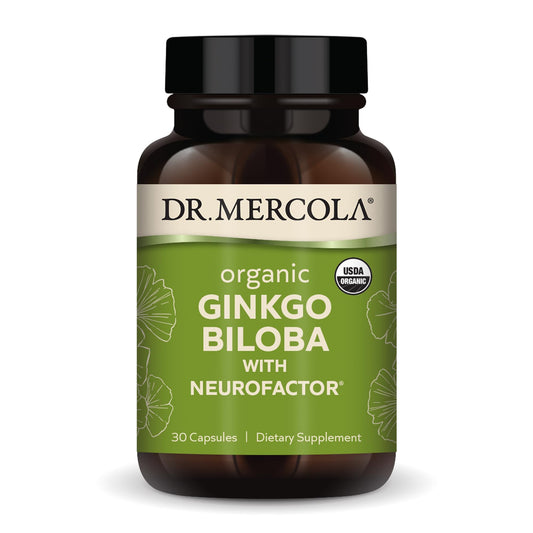 Dr. Mercola Organic Ginkgo Biloba with NeuroFactor bottle