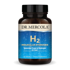 Product hero image: Dr. Mercola H2 Molecular Hydrogen with 30 tablets