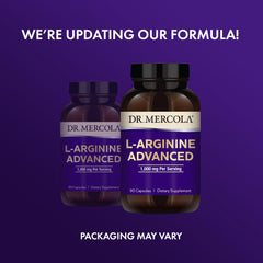 Label showing 1000 mg per serving for L-Arginine Advanced