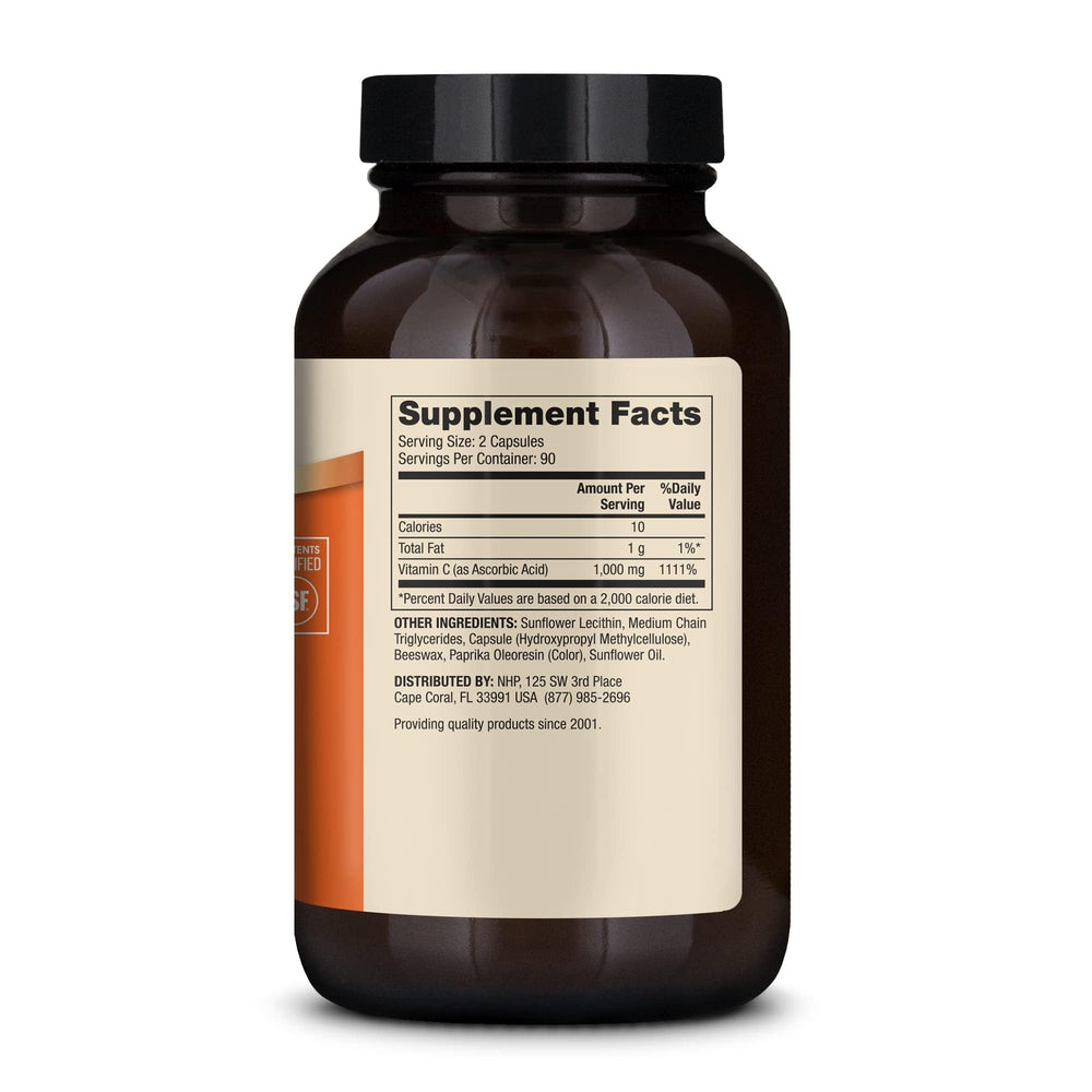 Close-up of Dr. Mercola Liposomal Vitamin C packaging and label